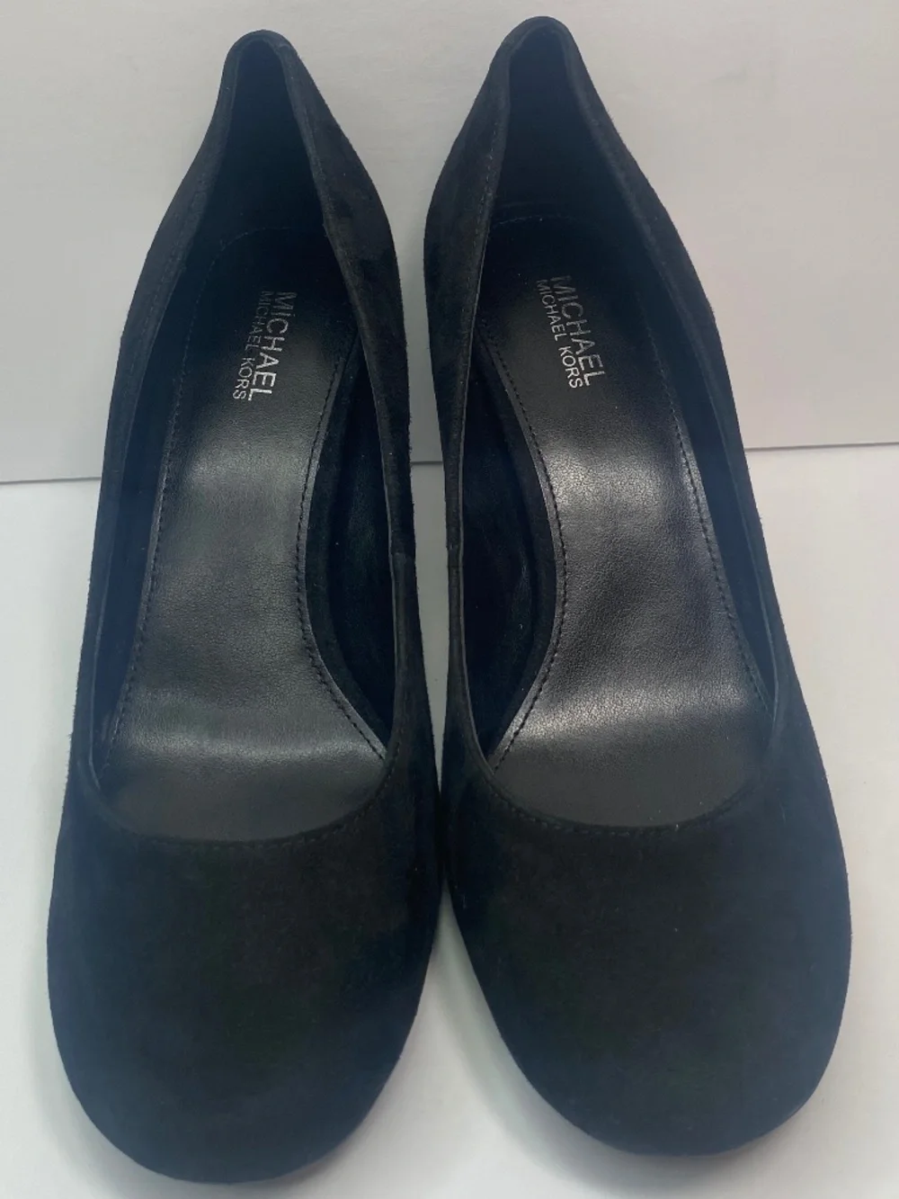 Michael Kors Porter Flex Suede Pumps with Silver Heel Size 6.5 M NEW NO BOX
